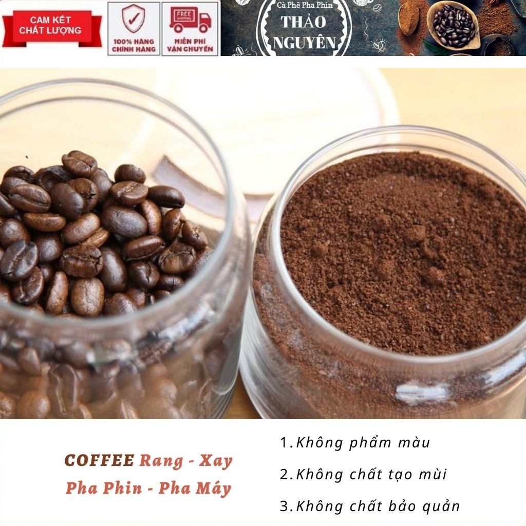 1Kg Coffee - Cà Phê rang xay bột Thảo Nguyên [Pha Phin - Pha Máy]