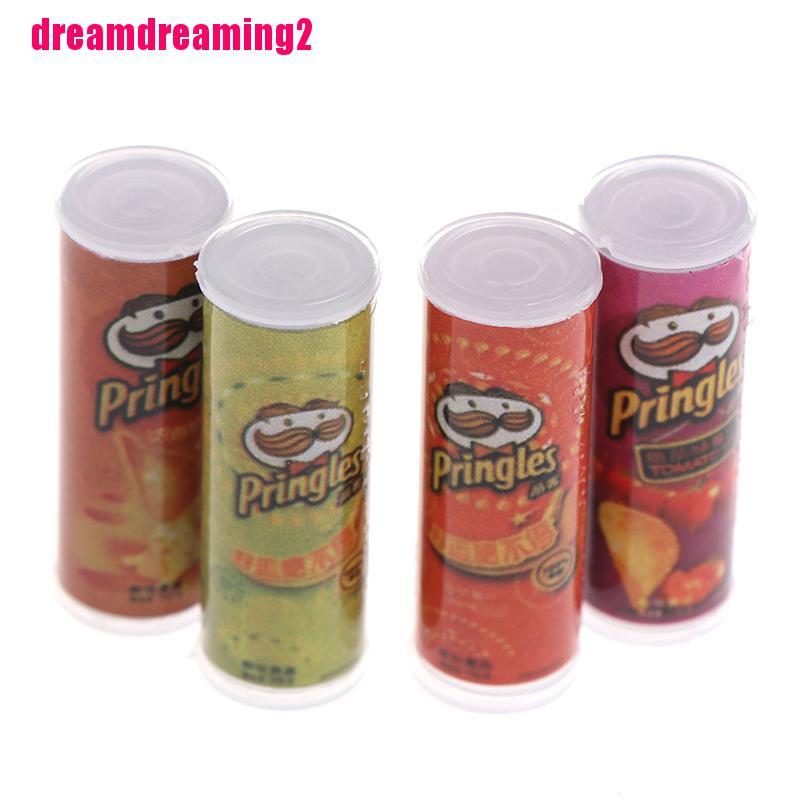 Bộ 4 Hộp Bánh Khoai Tây Tỉ Lệ 1: 12 Trang Trí Nhà Búp Bê
