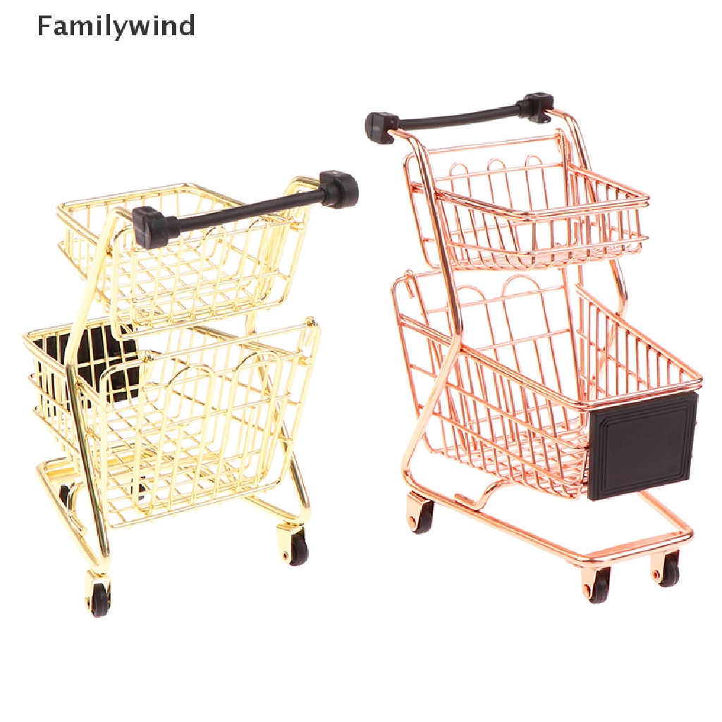 Mô Hình Xe Đẩy Siêu Thị Mini Dễ Thương 1 / 6