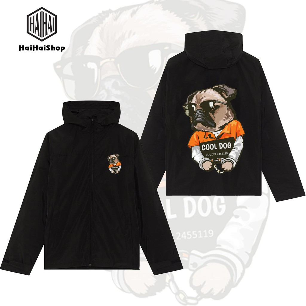 Áo Khoác COOL DOG In KTS Form Rộng Dù 2 Lớp Phong Cách LocalBrand