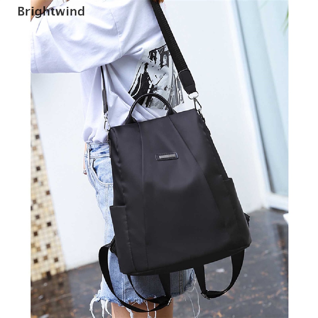 [Brightwind] Women's Portable Anti-theft Travel Backpack Girls Nylon Lager Capacity Schoolbag Hot Sell
