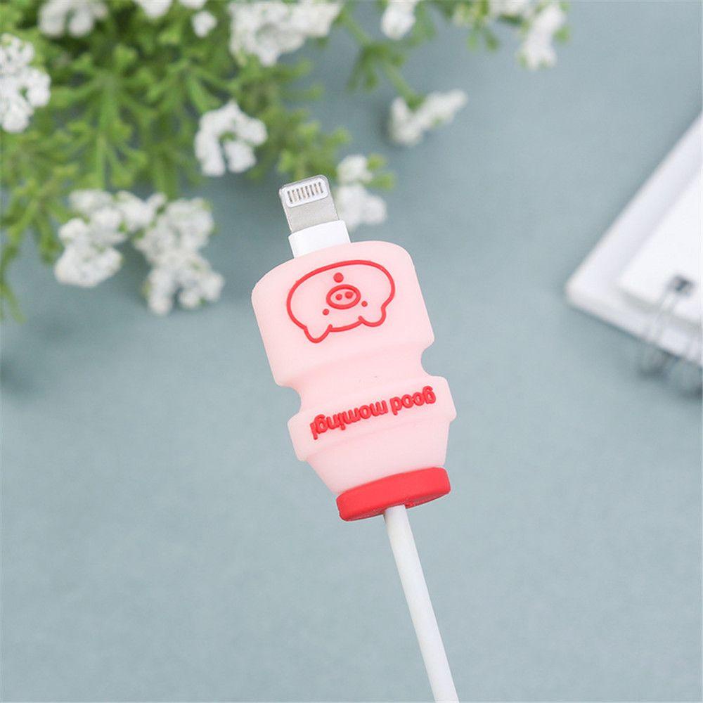 JONYE Vỏ Bọc Bảo Vệ Dây Cáp Sạc Hình Hoạt Hình Đáng Yêu