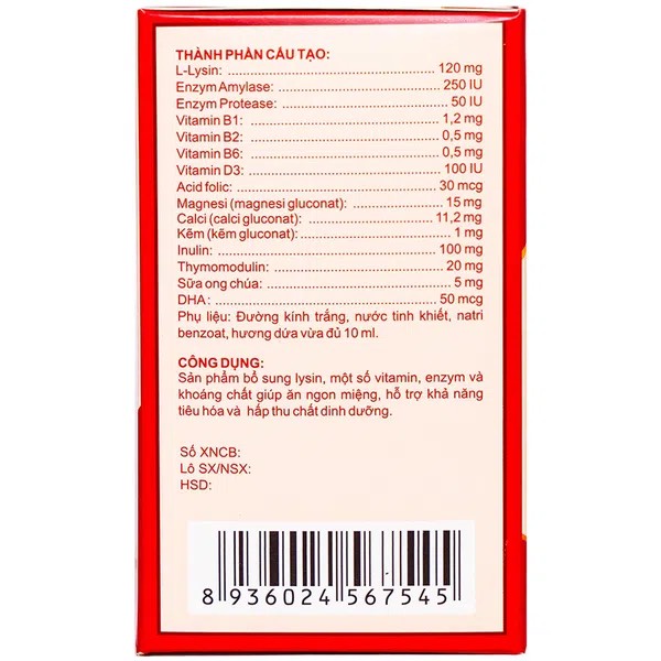 Siro Ăn Ngon Tiêu Hóa Khỏe Bbear Thành Công 20 Ống