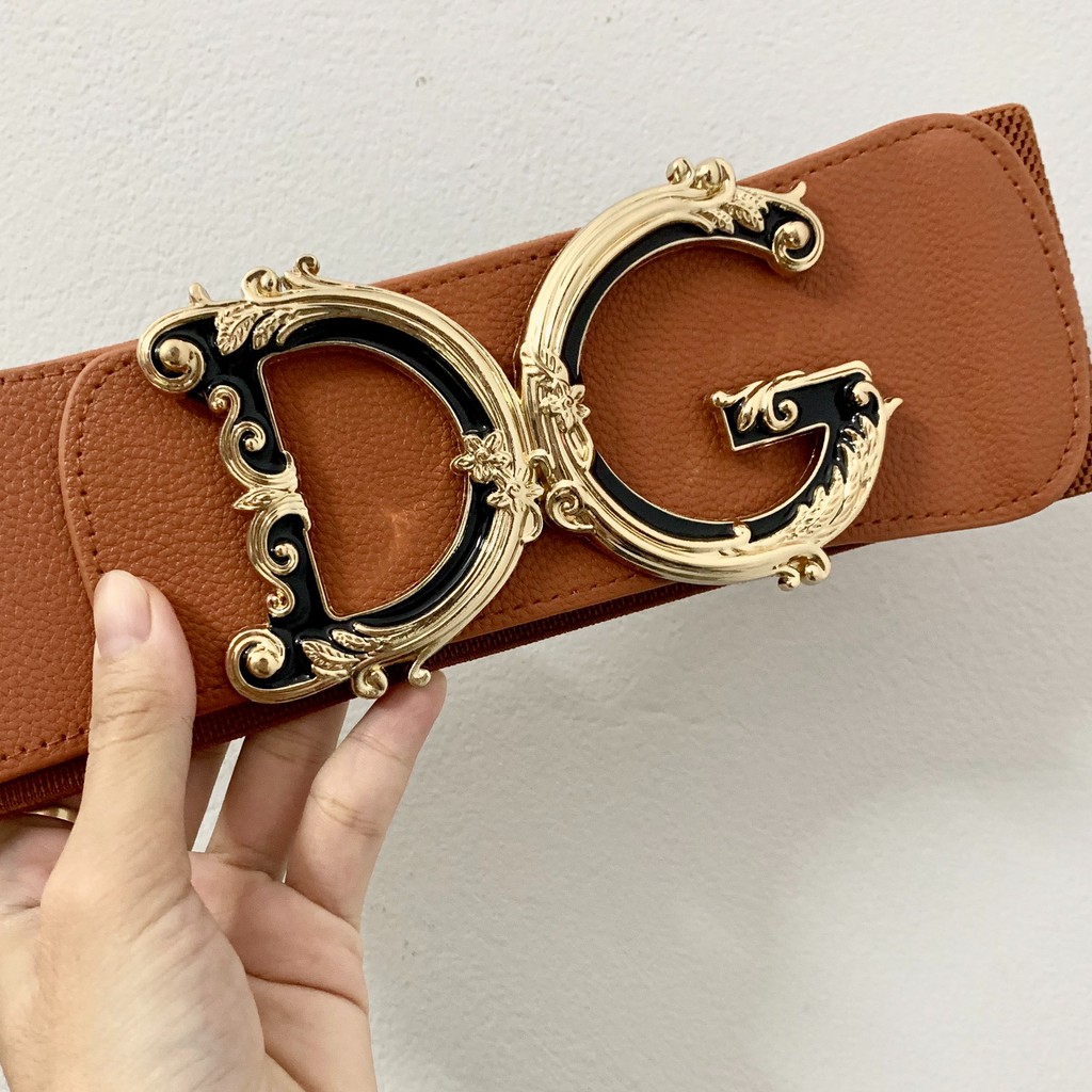 Đai váy HỌA TIẾT đen, kem, đỏ, nâu 7.5cm