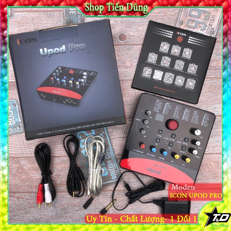 [Mã ELHACE giảm 4% đơn 300K] Bộ livestream icon upod pro mic thu âm Takstar SM8B chân đế dây live stream ma2