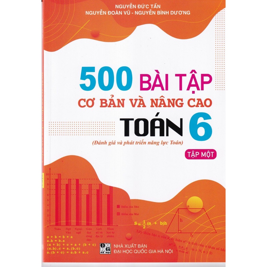 Sách - 500 Bài Tập Cơ Bản Và Nâng Cao Toán 6 Tập 1 (Đánh giá và phát triển năng lực toán)