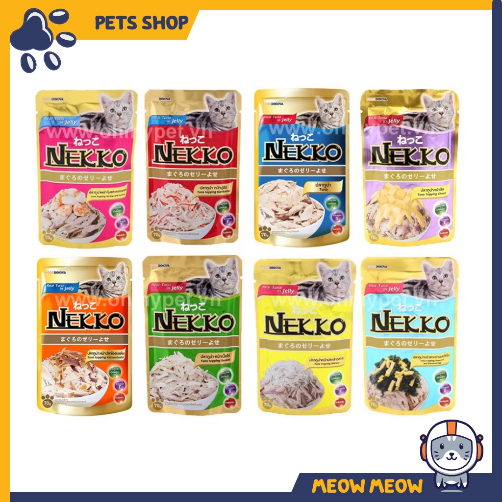 Pate cho mèo Nekko Kitten túi 70gr - Pate dinh dưỡng cho mèo con.