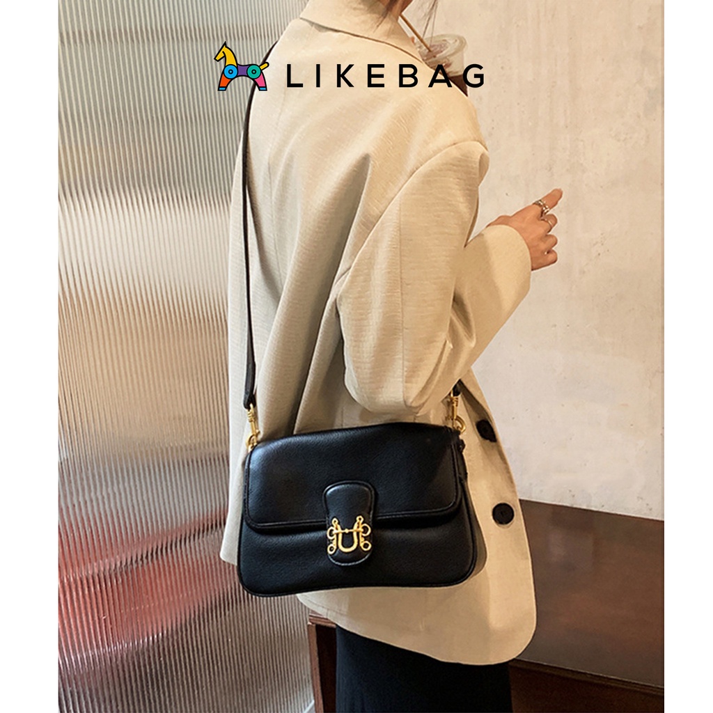 Túi xách nữ đeo vai, kẹp nách LIKEBAG da PU sang trọng chính hãng 219XK6866-2 - LIBAGI