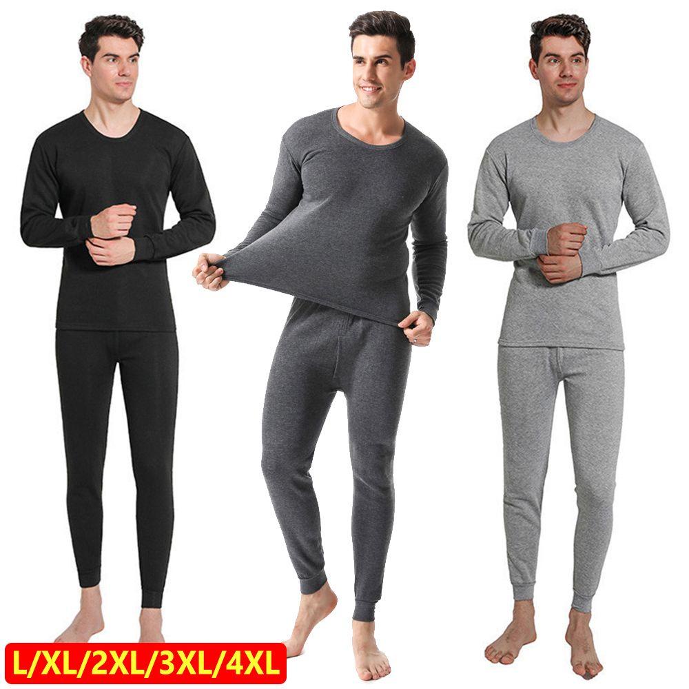 Bộ Đồ Lót Vải Lông Cừu Siêu Mềm Giữ Ấm Mùa Đông Cho Nam