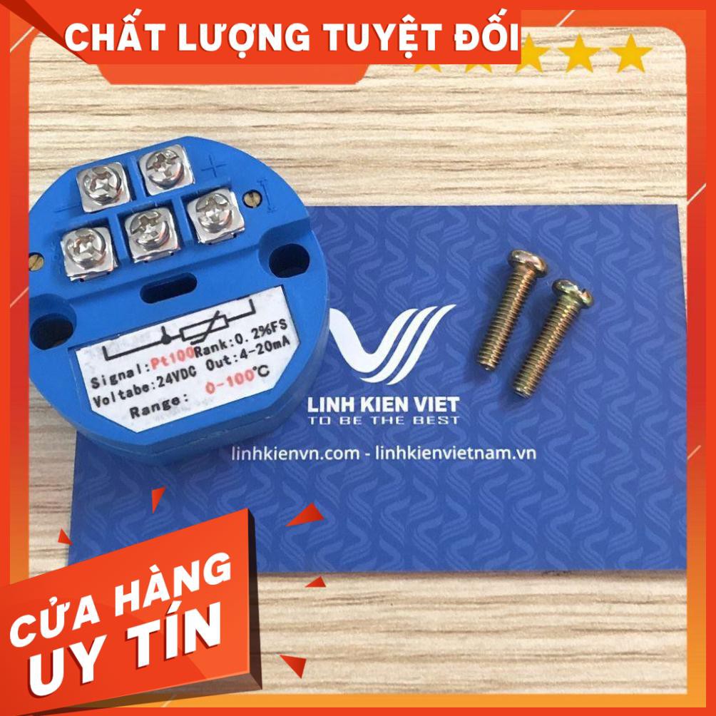 Bộ chuyển đổi nhiệt độ PT100 4-20mA / 0-100 độ