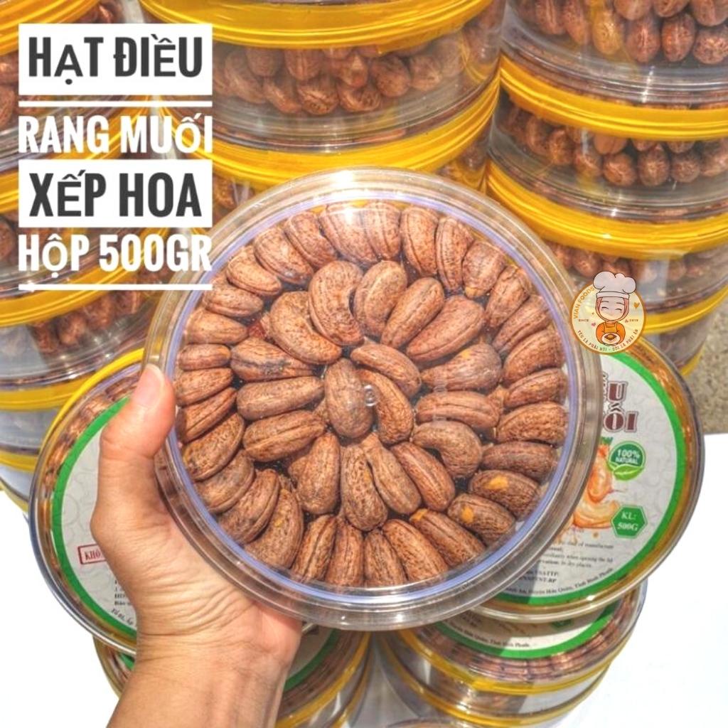 Hạt điều Vian Foods Hạt điều A Cồ size to nguyên hạt xuất khẩu thơm giòn 500g dùng làm quà tặng Sang hết ý