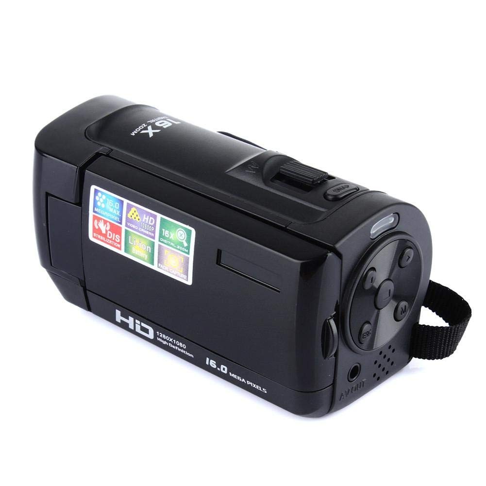 Máy quay phim cầm tay ELITEK HD Digital Video 16X (Đen)