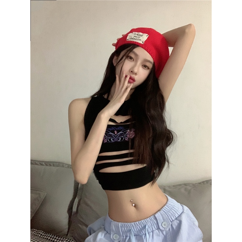 Áo Tank Top Hoạ Tiết In Thiết Kế Hợp Thời Trang