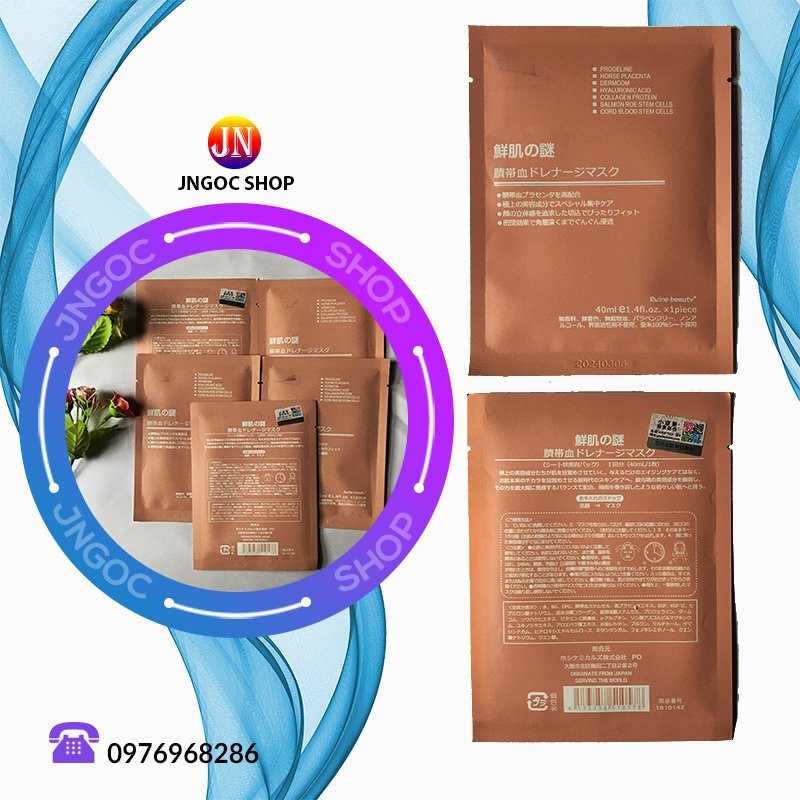 Mặt nạ dưỡng da Nhật Bản Rwine Beauty siêu cấp ẩm, Mặt nạ tế bào gốc bổ sung collagen