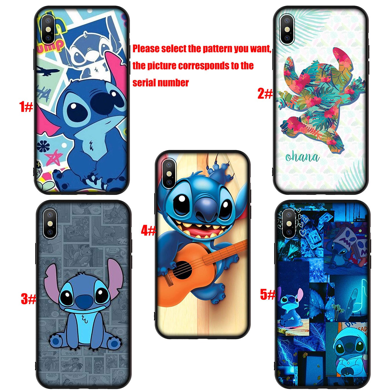 Samsung Galaxy A9 A8 A7 A6 Plus J8 2018 + A21S A70 M20 A6+ A8+ 6Plus Casing Soft Silicone Cartoon Stich Phone Case