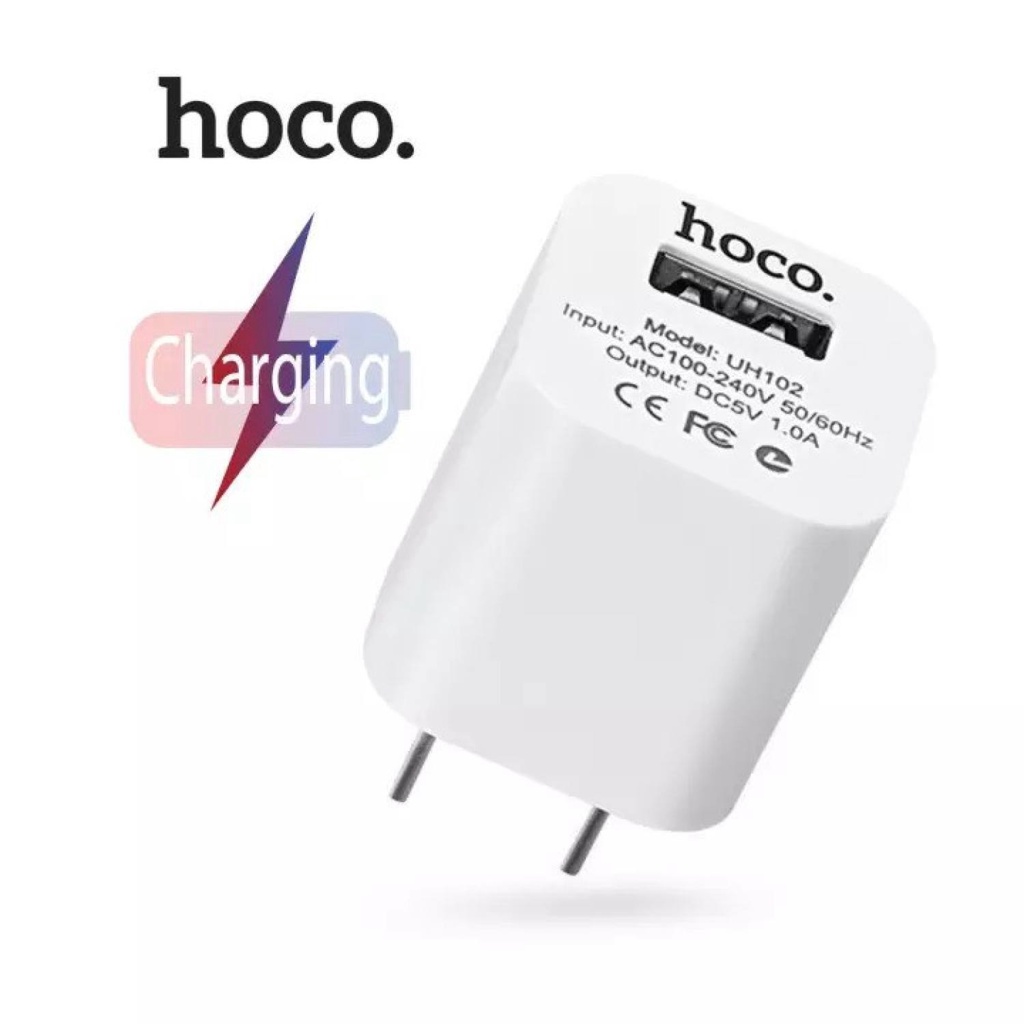 Củ sạc 5V-1A Hoco UH102 chân dẹt chất liệu cao cấp nhỏ gọn, dễ dàng sử dụng