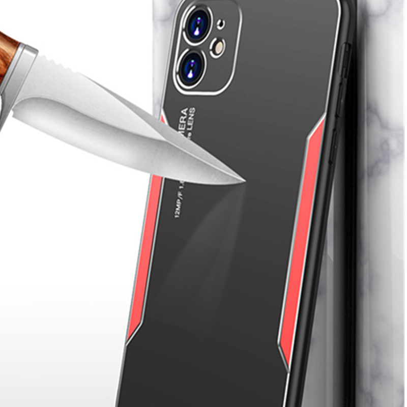 Ốp Điện Thoại Pc Cứng Siêu Mỏng Bề Mặt Nhám Viền Kim Loại Sang Trọng Cho Iphone X Xr Xs Max 6 6s 7 8 Plus