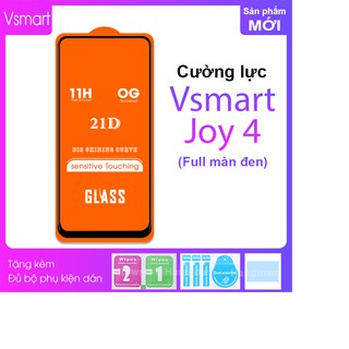 Kính cường lực 9D cho điện thoại Vsmart Joy 4 Full màn hình ôm sát viền máy