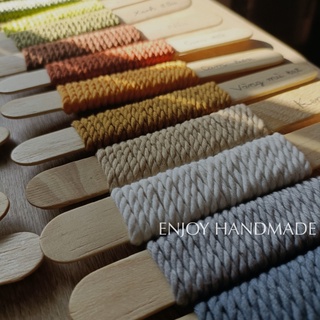 1m Dây thừng 3mm macrame cotton 3 xoắn
