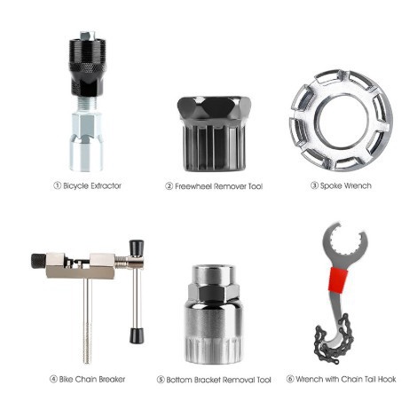 Dụng cụ sửa chữa xe đạp / Tháo giá đỡ và xích dưới cùng