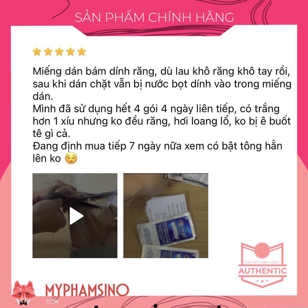 [CHÍNH HÃNG] Miếng dán trắng răng CREST Professional Effects/ Supreme Flexfit/ Glamorous White/ 1Hour Express