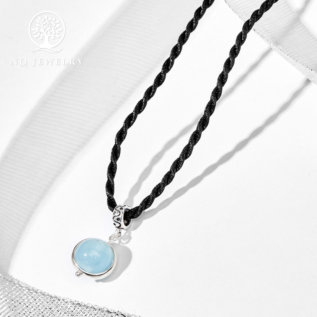 Mặt dây chuyền viền tròn bạc - NQ Jewelry