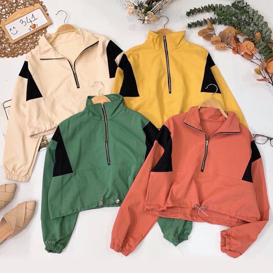 [Siêu Rẻ] ÁO KHOÁC DÙ Lửng M770 (Cổ Zip) | BigBuy360 - bigbuy360.vn