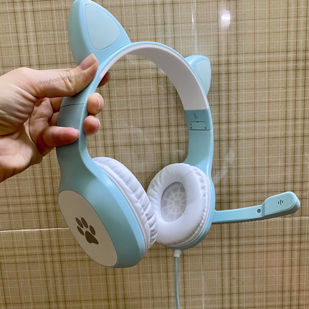 Tai Nghe Gaming Có Mic Mèo,Nghe Nhạc Cực Hay Chơi Game Cực Đã.