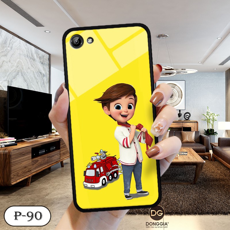 Ốp kính in hình cute VIVO V5