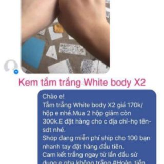 Tắm trắng white body x