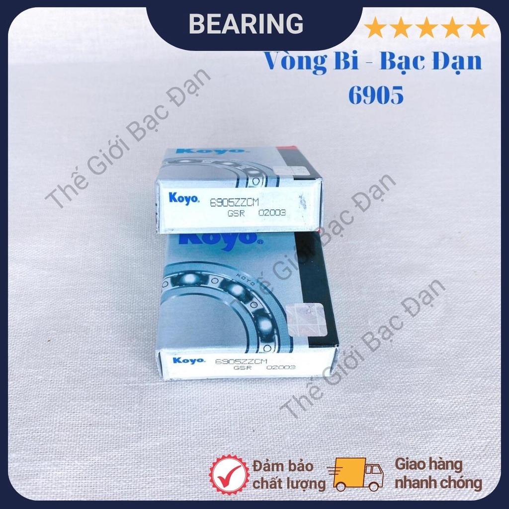 Vòng bi bạc đạn 6905 ZZCM KOYO - hàng đẹp - chất lượng cao - Thế Giới Bạc Đạn