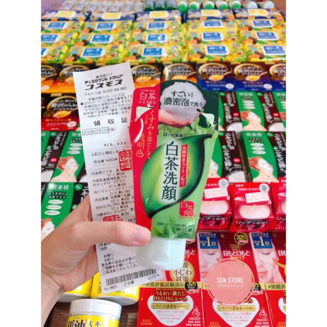 Sữa rửa mặt Trà xanh Nhật Rohto Shirochasou Green Tea Foam