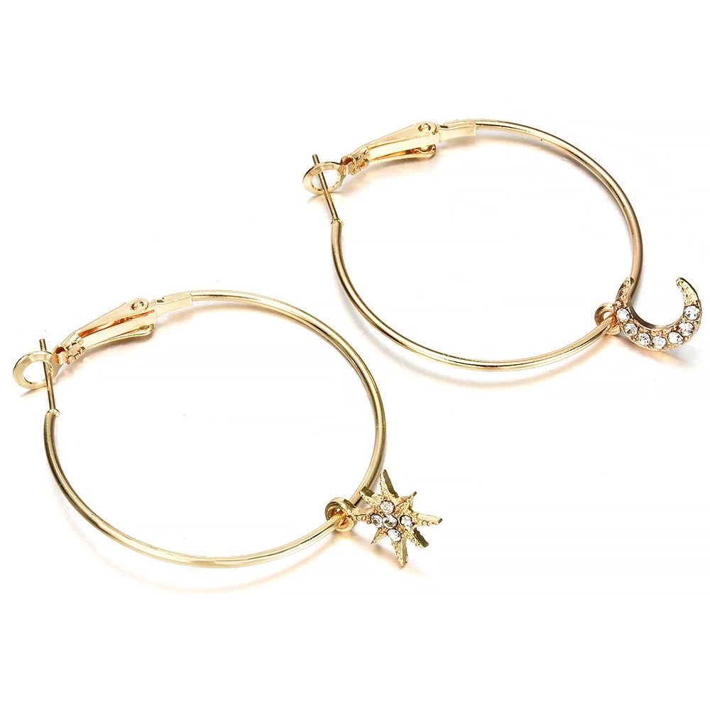 Set 4 Khuyên Tai Phong Cách Retro Thời Trang Cho Nữ