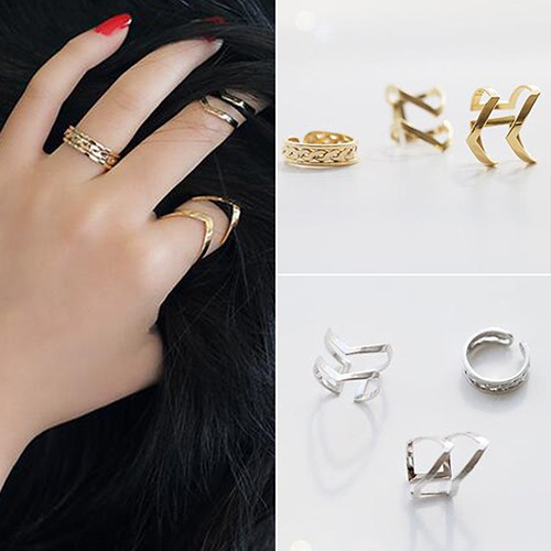 Nhẫn kiểu bằng hợp kim hình sừng nai đầy độc đáo dành cho nữ