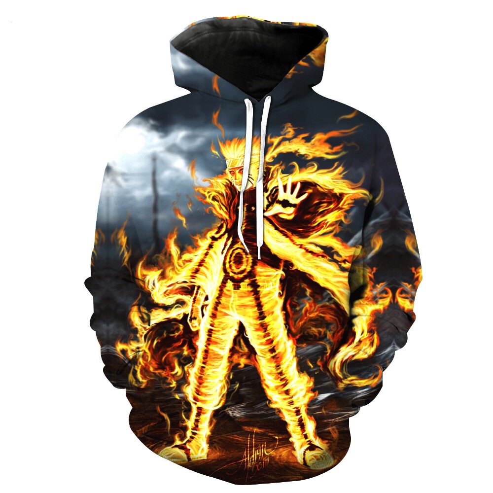 Áo Hoodie In Hình Naruto 3D Thời Trang Cho Nam