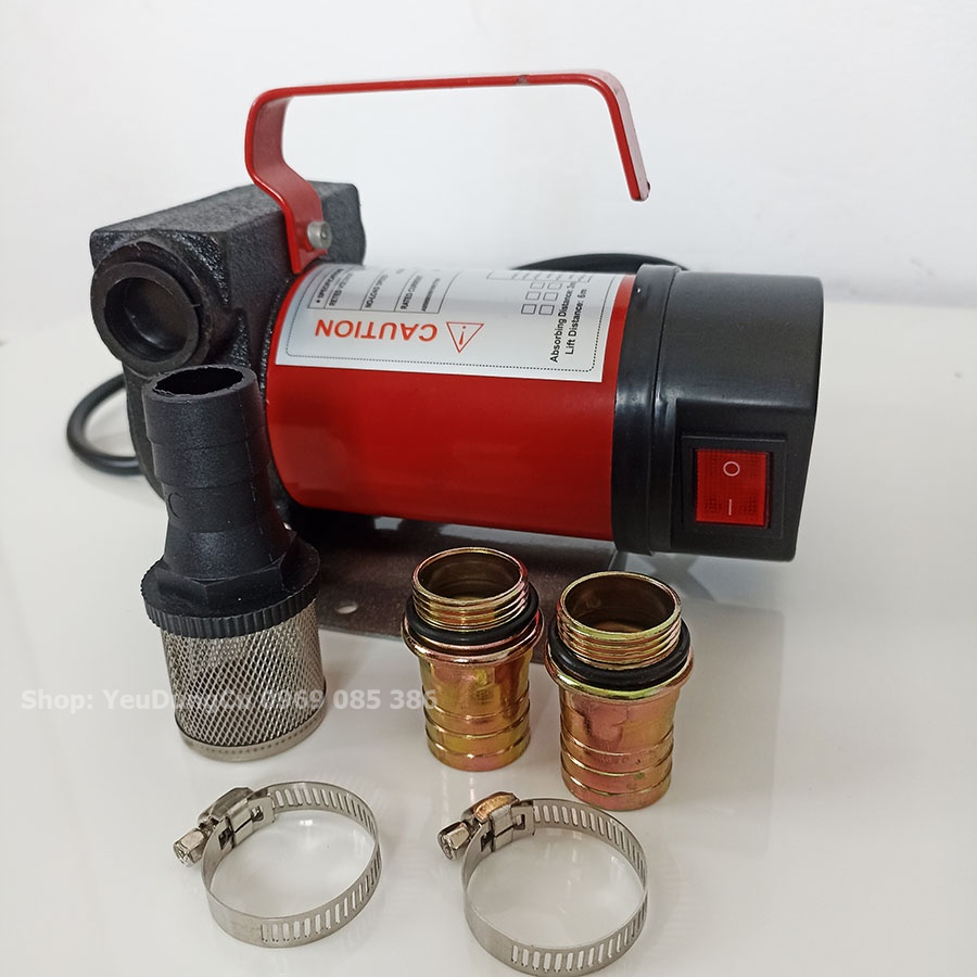 Máy bơm dầu nhớt diesel ORIENTAL 12V 24V 220V 200W bơm nhiên liệu công suất lớn