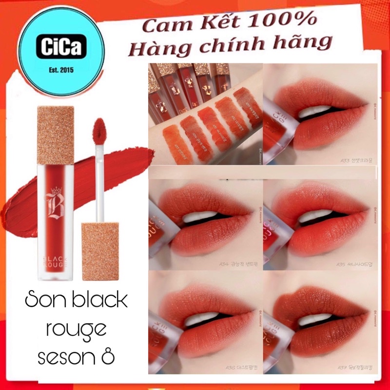 SON KEM Black Rouge Ver 7 Air Fit Velvet Tint( A33-A34-A35-A36-A37) [CiCa Cosmetic]