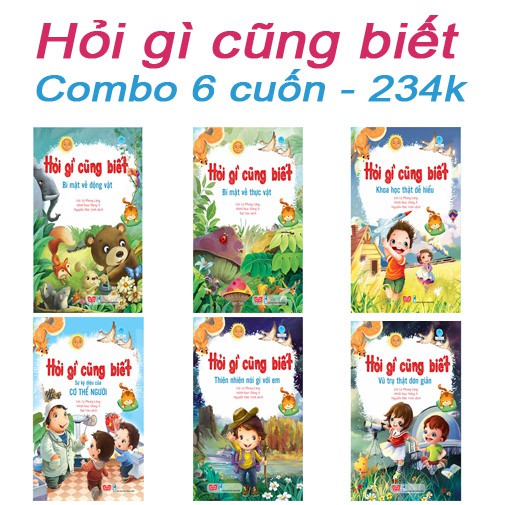 Sách - Hỏi gì cũng biết (Combo 6 cuốn) - 234k