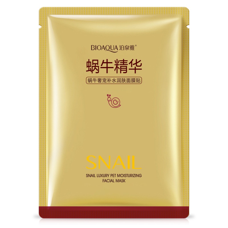 Mặt nạ ốc sên Bioaqua dưỡng ẩm điều dầu cân bằng trẻ hóa làn da sang trọng | BigBuy360 - bigbuy360.vn