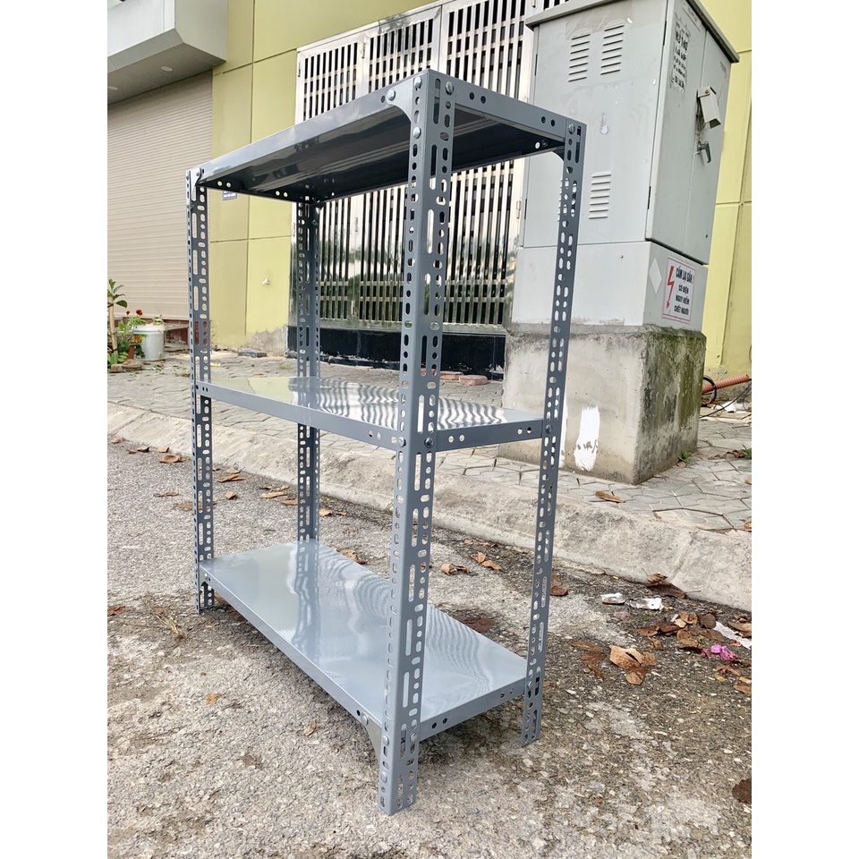 Kệ Sắt V Lỗ Đa Năng 3 Tầng Dài 0,6m x Rộng x0,3m x Cao 1,2m
