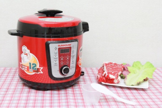 Nồi áp suất điện Sunhouse SHD 1767, 6 lít hàng chính hãng bảo hành 12 tháng