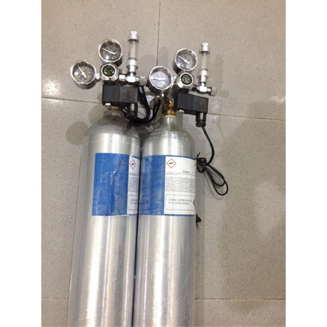 Bình co2 nhôm aluminum USA 4.6L - dành cho hồ thủy sinh
