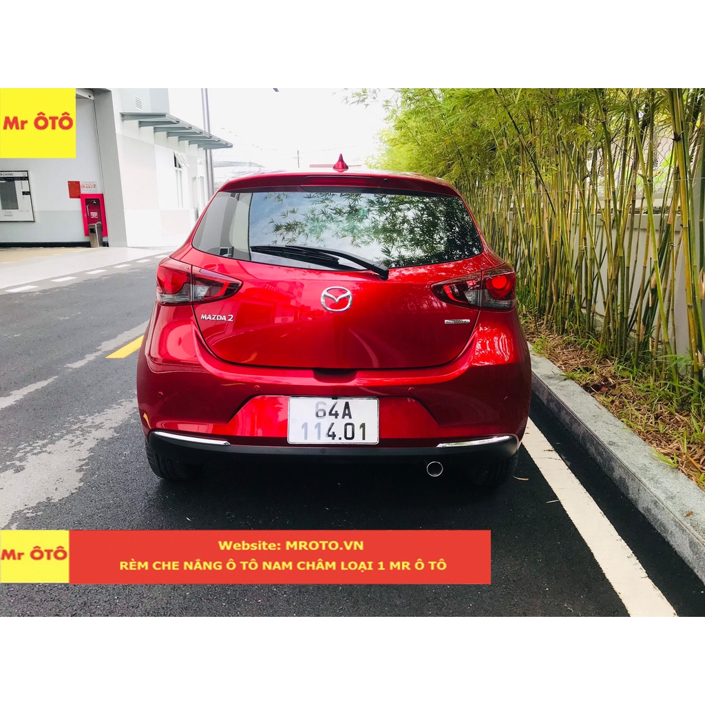 Rèm Che Nắng Nam Châm Xe Mazda 2 2021-2022 Loại 1 Mr.Ô Tô, Chuẩn From, Dày Dặn, Bảo Hành 24 Tháng