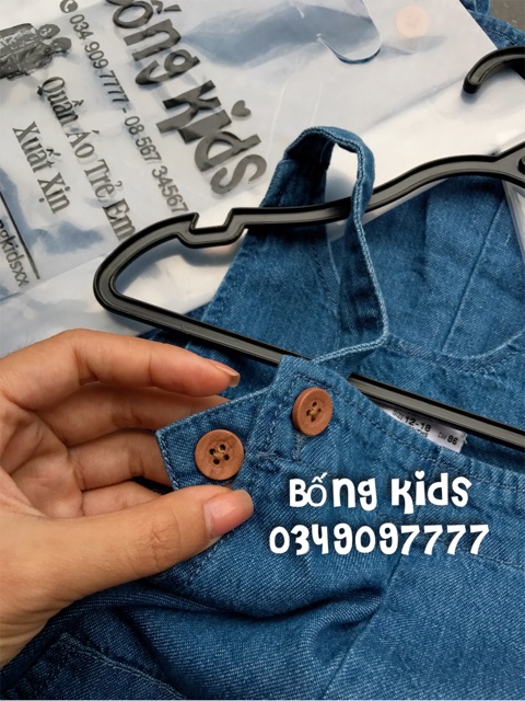 Yếm Denim Bé Trai Túi Kangaroo