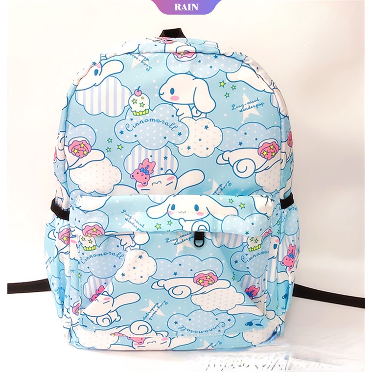 Ba Lô Vải Oxford Chống Thấm Nước Họa Tiết Hoạt Hình My Melody Hello Kitty Cinnamoroll Cho Học Sinh [RAIN]