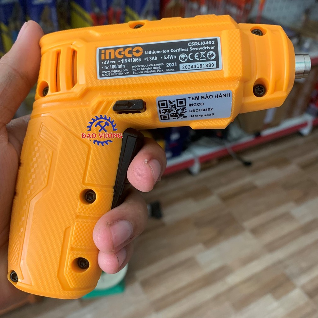4V Máy bắt vít 1/4" dùng pin Ingco CSDLI0402