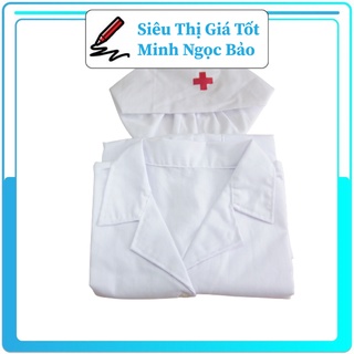 Áo bác sĩ cho bé tập làm bác sĩ form đẹp chất vải tốt