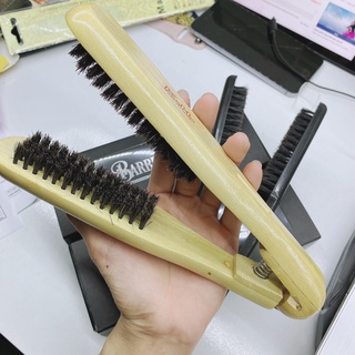 LƯỢC GỖ NHỰA KẸP DUỖI ÉP TÓC THẲNG (Giao Màu Ngẫu nhiên)