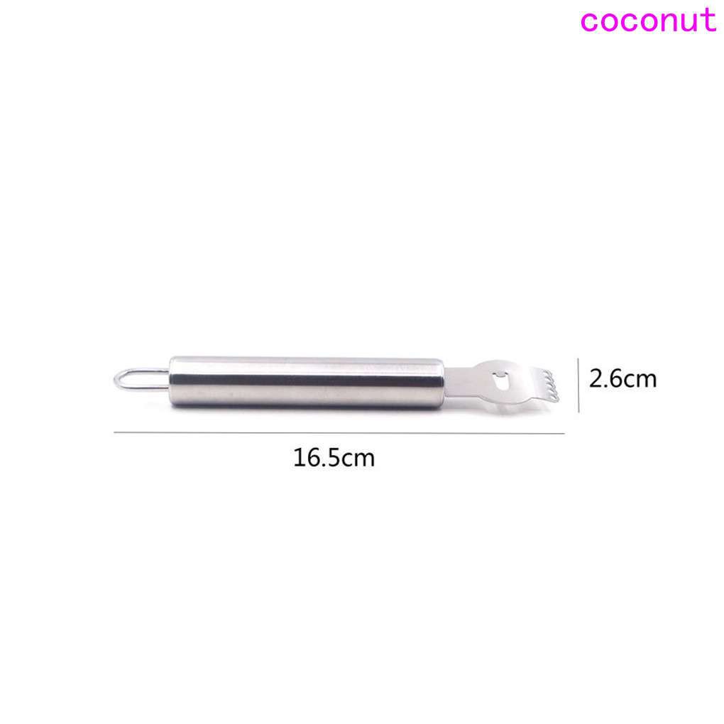 Durable Stainless Steel Lemon Zester Grater with Hanging Loop Orange Lime Kitchen Peeler Tools