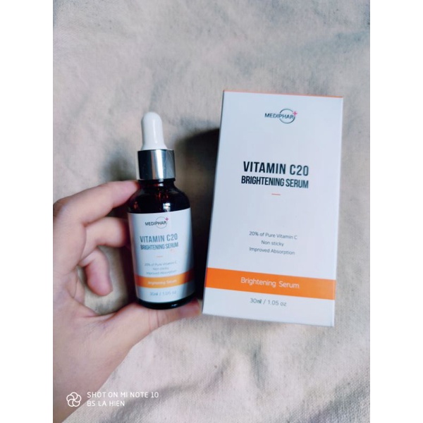 [CHÍNH HÃNG] MEDIPHAR Serum Vitamin C -  Sáng da, Mờ thâm nám ... 30ml
